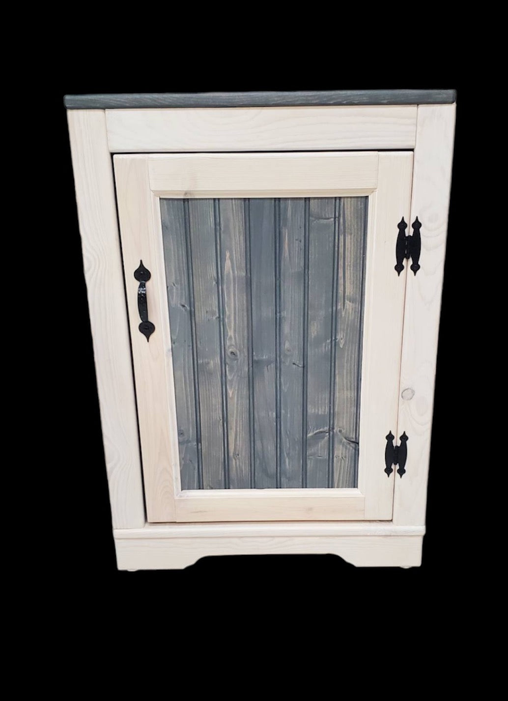 Rustic corner base cabinet