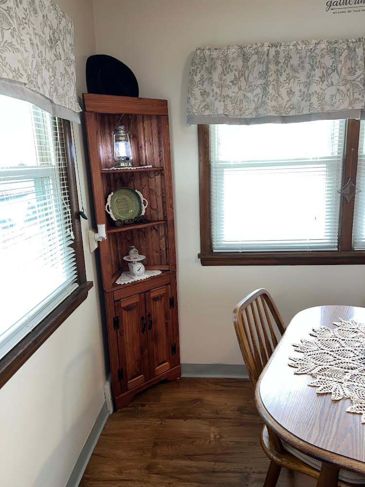 Rustic Corner Hutch DOUBLE PANEL door, rustic corner hutch cabinet, handmade corner hutch, wood corner hutch, pine corner hutch, primitive corner hutch