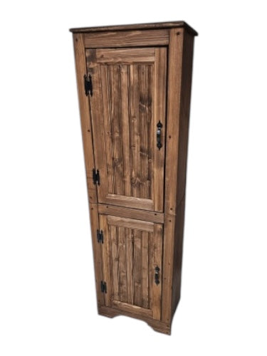 Standard Size Pine Pantry Cabinet, Two Piece Wood Pantry, Rustic Pantry Cabinet, Kitchen Pantry, Wood Pantry, Kitchen Storage