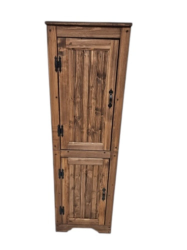 Standard Size Pine Pantry Cabinet, Two Piece Wood Pantry, Rustic Pantry Cabinet, Kitchen Pantry, Wood Pantry, Kitchen Storage