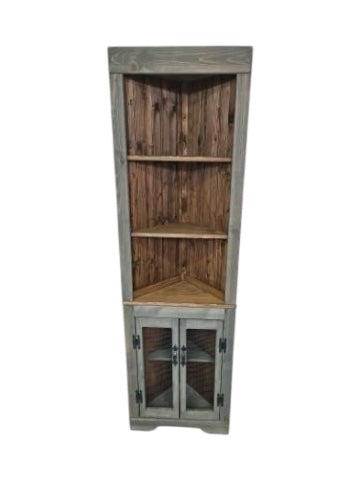 Rustic Large Chimney Hutch, Rustic living room hutch, Pine chimney hutch