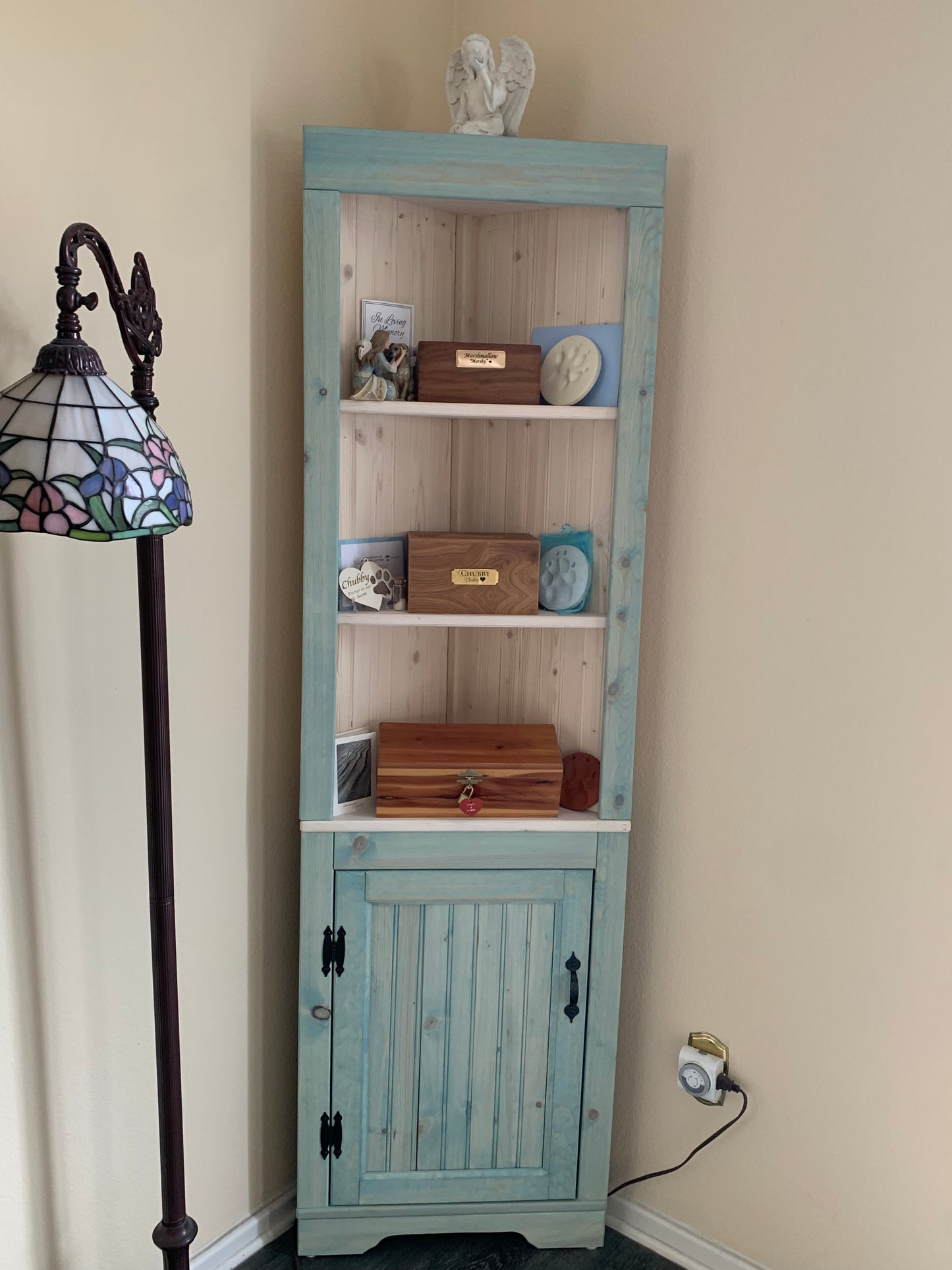 Rustic Large Chimney Hutch, Rustic living room hutch, Pine chimney hutch