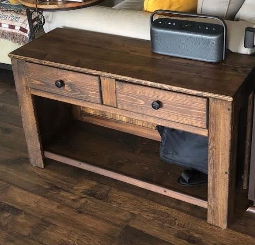 Rustic Table, Rustic wood table, Accent table, Wood sofa table, Wood coffee table