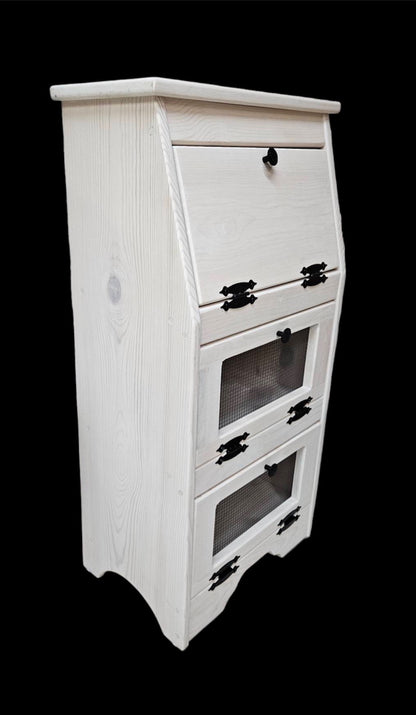 Vegetable Bin/Breadbox, veggie bin, vegetable storage, rustic vegetable storage, wood vegetable bin, pine vegetable bin, potato and onion storage