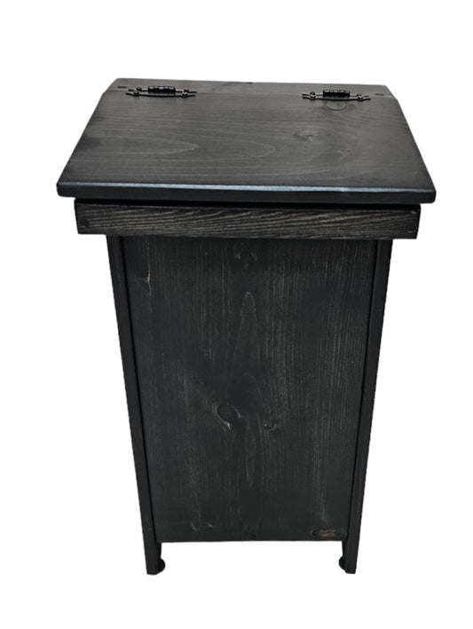 Wood Trash Can, Wood Recycling Can