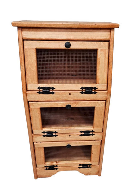 Vegetable Bin/Breadbox, veggie bin, vegetable storage, rustic vegetable storage, wood vegetable bin, pine vegetable bin, potato and onion storage