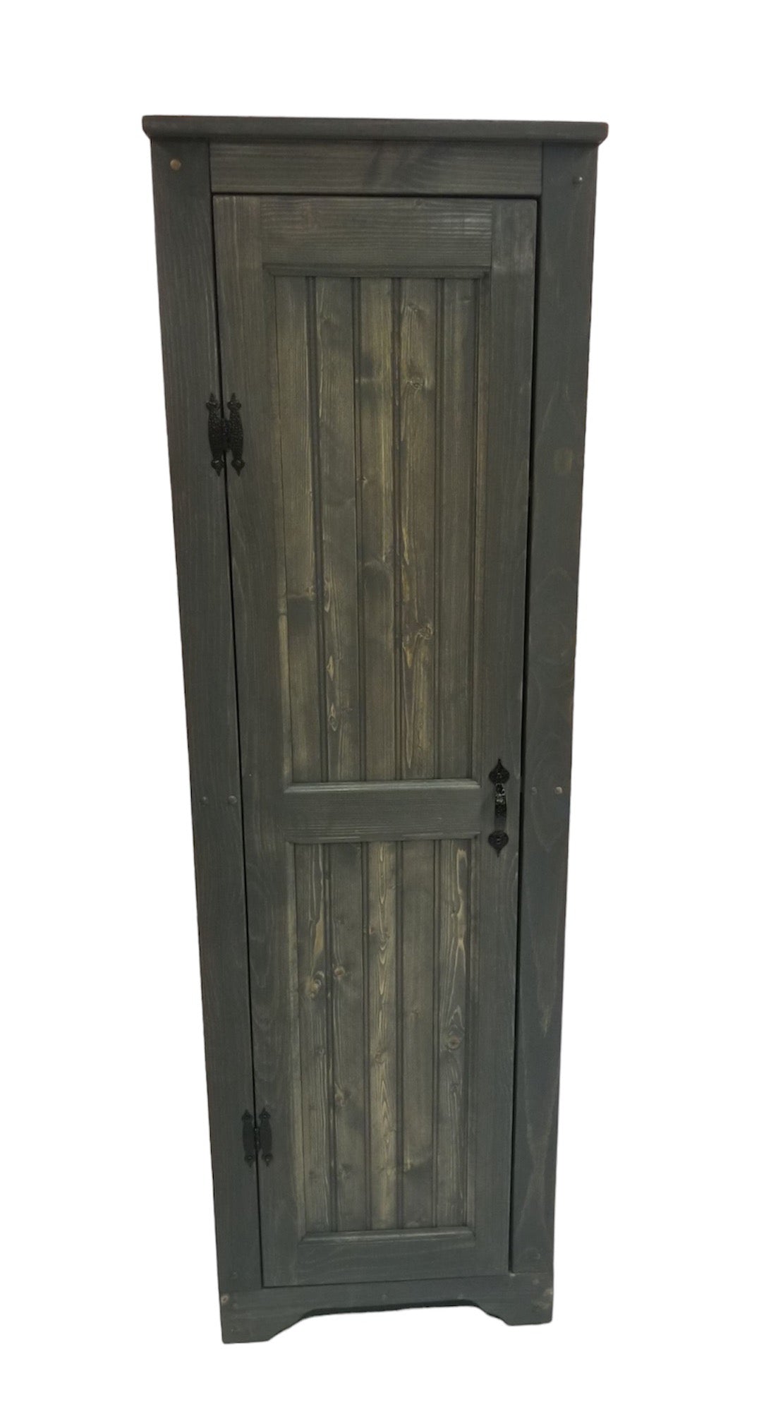 Pine Pantry Cabinet, Two Piece Wood Pantry