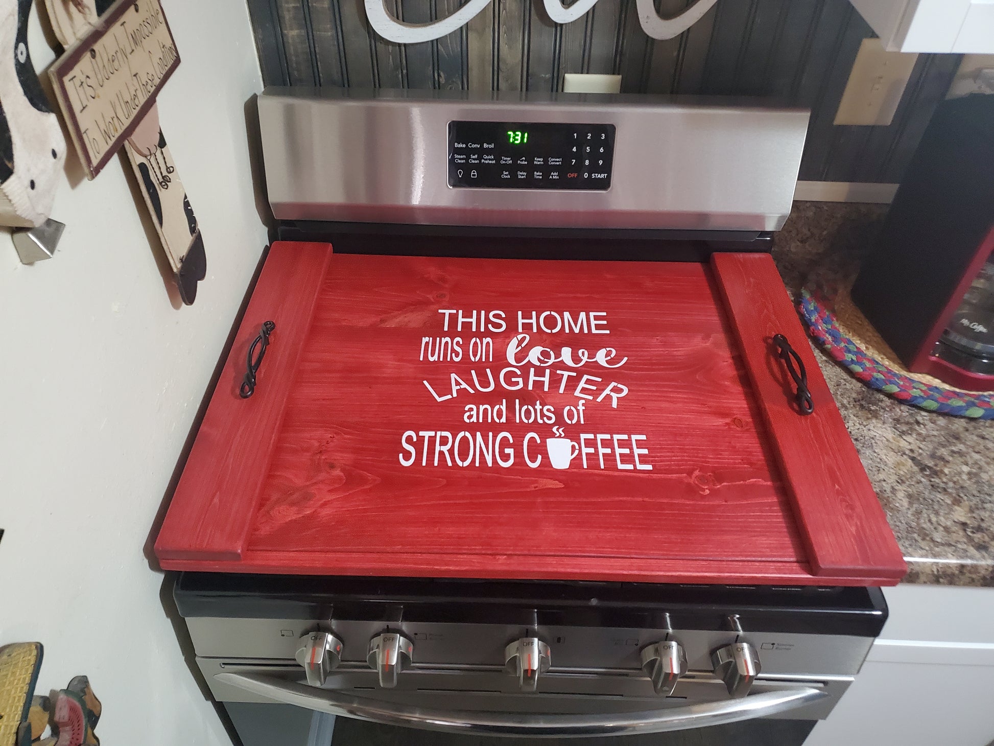 this home runs on love laughter and strong coffee flat