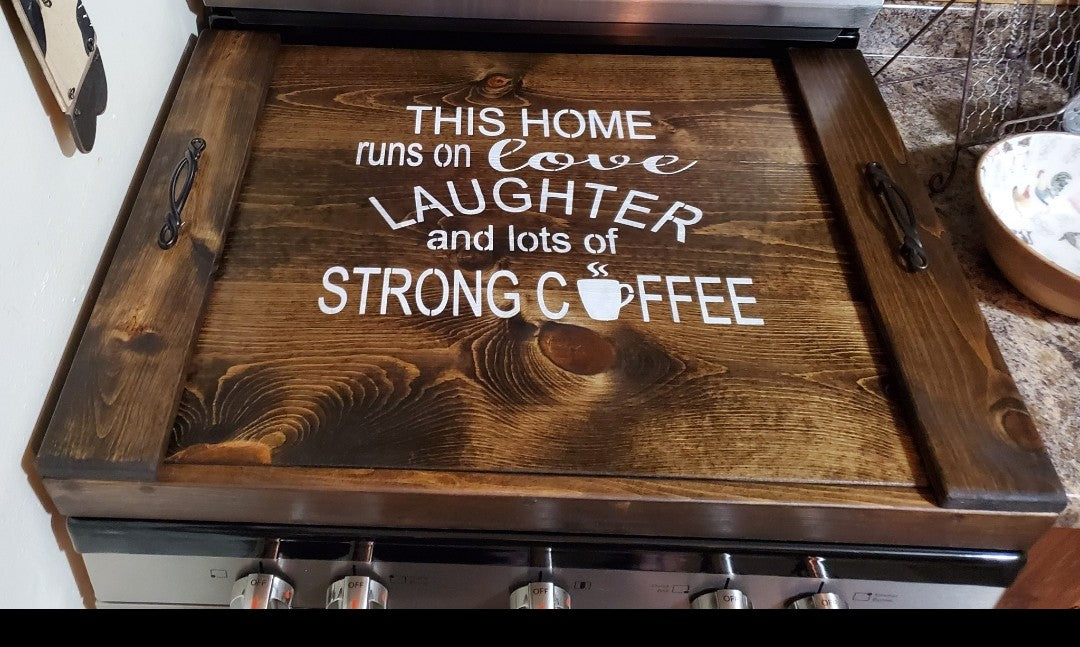 this home runs on love laughter and strong coffee