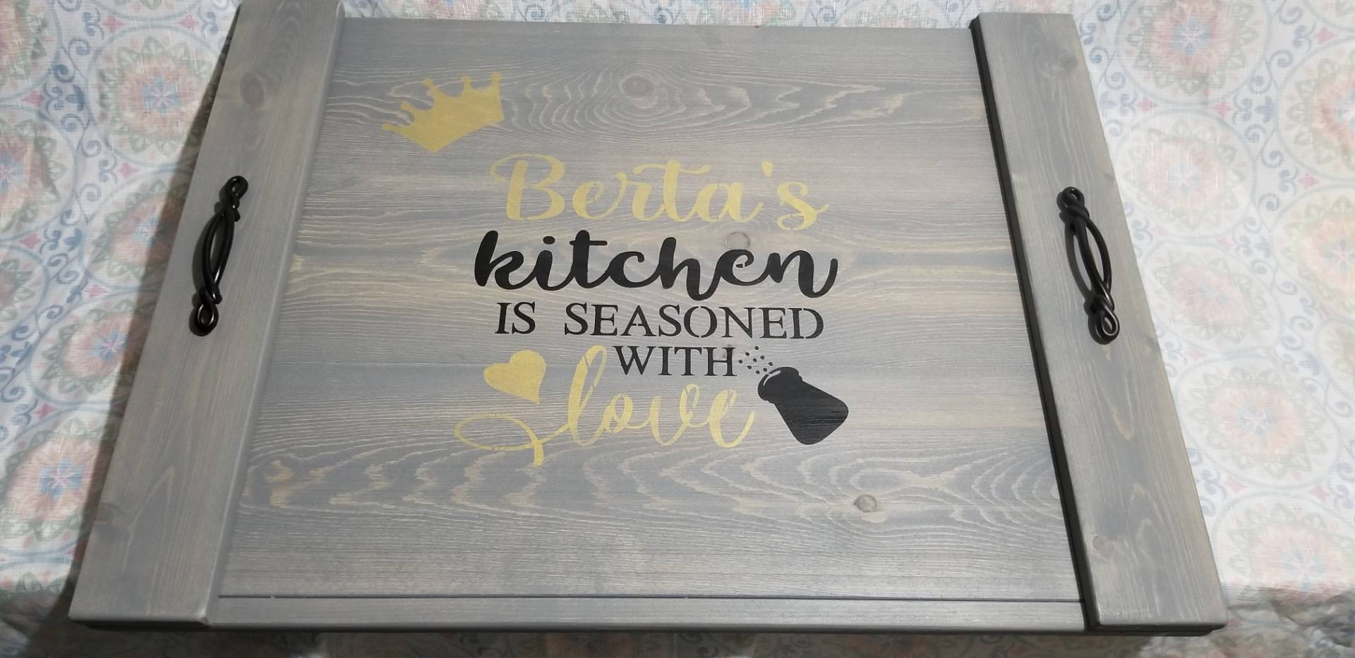 Stove Cover: Seasoned With Love - The Rustic Brush