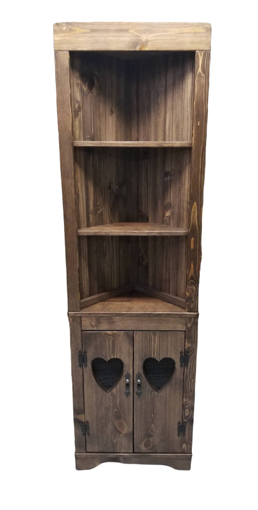 Rustic deals corner cupboard