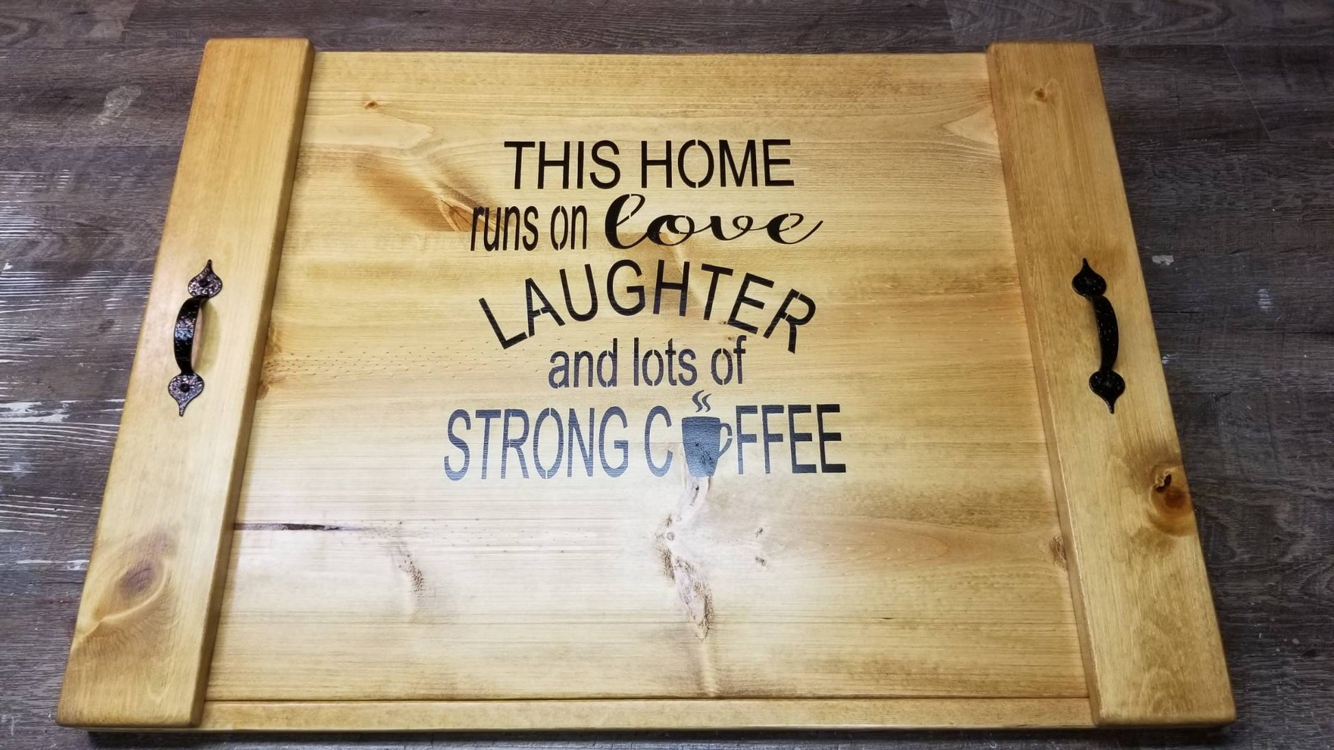 this home runs on love laughter and strong coffee
