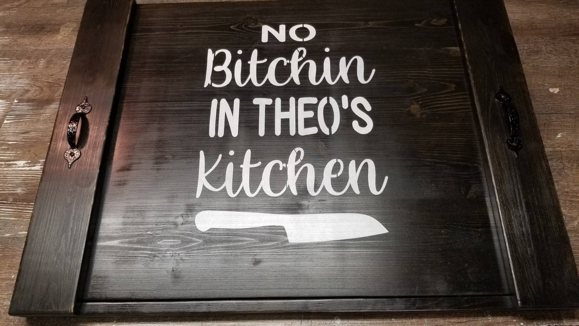 no bitchin in my kitchen sign, funny kitchen decor, signs for the kitchen,  farmhouse signs, rustic wood decor