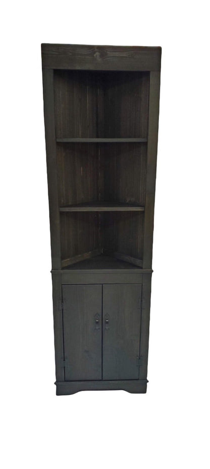 rustic corner hutch